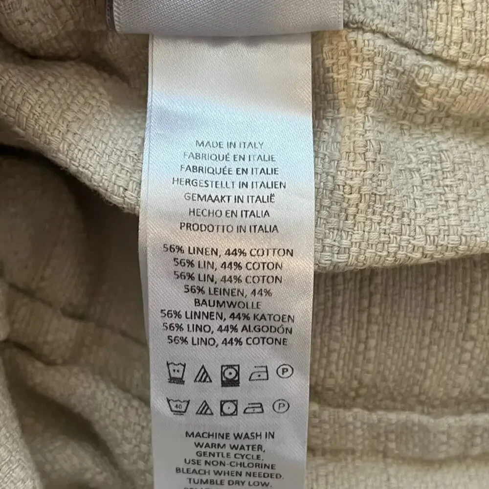 RH Restoration Hardware Italian Lucca Linen Cotton Weave Duvet Cover and shams